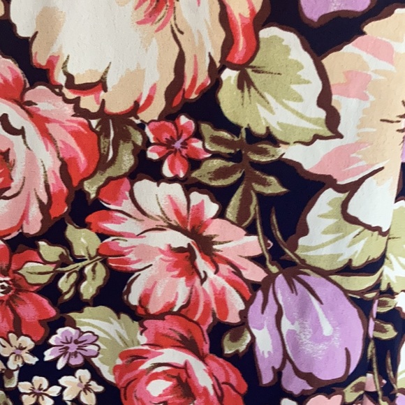 3/$33 Lily Rose dress floral print puff sleeve tie back boho cottagecore L jr - Picture 10 of 17